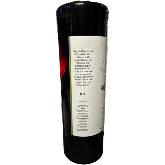 L'Ogghio DiMari 100% Pure, Organic, Cold-Pressed Extra Virgin Olive Oil – A Taste of Tradition